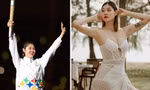 Vẻ đẹp 'bốc lửa' của nữ vận động viên Campuchia bay lên đốt đuốc khai mạc SEA Games 32 
