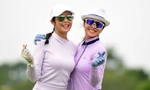 Ngọc Hân và Jenifer giao lưu golf với các huyền thoại golf thế giới và golfer Việt tại Hải Phòng.