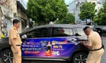 Quảng cáo trái thuần phong mỹ tục trên ô tô ở TPHCM