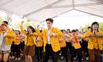 Hơn 5 triệu học sinh xác lập kỷ lục cho màn đồng diễn Tiến bước dưới cờ đoàn 