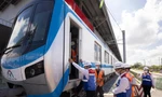 Hình ảnh chạy thử nghiệm đoàn tàu đầu tiên tại dự án metro số 1 TPHCM