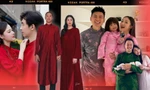 "Dâu hào môn" Hà Tăng, Lan Khuê lăng xê tông màu áo dài này vào mùng 1 Tết Ất Tỵ