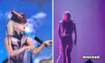 Clip hay: Phát hiện "thế lực kì bí" che chắn Lady Gaga khỏi đồ vật lạ bị ném lên sân khấu