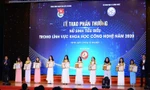 Những nữ sinh tiêu biểu trong lĩnh vực công nghệ thông tin được T.Ư Đoàn tuyên dương năm 2020. 