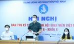 Anh Bùi Quang Huy, Bí thư thường trực T.Ư Đoàn, Chủ tịch T.Ư Hội SVVN phát biểu tại hội nghị. Ảnh: Dương Triều 