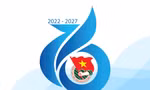 Biểu trưng Đại hội Đoàn TP. Hà Nội lần thứ XVI, nhiệm kỳ 2022 - 2027 được thiết kế hình số 16 cách điệu