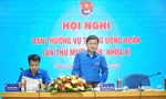 Bí thư thứ nhất T.Ư Đoàn Nguyễn Anh Tuấn phát biểu khai mạc hội nghị.