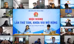 Hội nghị diễn ra dưới hình thức trực tiếp kết hợp trực tuyến. Ảnh: Bảo Anh