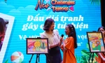 Học sinh tham gia trại hè vẽ tranh bán đấu giá ủng hộ trẻ em vùng cao