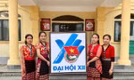Độc đáo bức tranh logo Đại hội Đoàn toàn quốc XII làm từ gạo