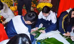 Thiếu nhi Thủ đô thi gói bánh chưng, trang trí ngày Tết