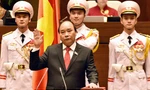Thủ tướng Chính phủ Nguyễn Xuân Phúc tuyên thệ trước Quốc hội vào tháng 4/2016.