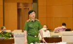Thứ trưởng Bộ Công an Nguyễn Duy Ngọc tại phiên họp thẩm tra