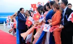 Thủ tướng và phu nhân đến Hàn Quốc, dự lễ đón chính thức tại sân bay quân sự Seongnam