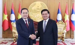 Chủ tịch Quốc hội Trần Thanh Mẫn hội kiến Tổng Bí thư, Chủ tịch nước Lào