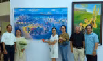 Nhiều họa sĩ trẻ tham gia triển lãm Mỹ thuật khu vực V