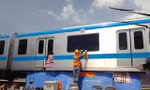 Đã khôi phục nguyên trạng 2 toa tàu điện bị vẽ bậy của tuyến Metro số 1 TP.HCM