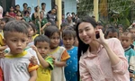 'Hoa hậu quốc dân' Thùy Tiên để mặt mộc tổ chức nấu ăn cho trẻ em vùng cao, mang điện đến hai điểm trường tại Quảng Nam