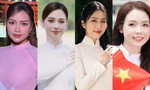 Dàn 'mỹ nhân Việt’ diện áo dài chụp ảnh tại Dinh Độc Lập đón lễ 30/4