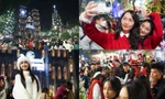 Người Hà Nội chen chân trên phố Hàng Mã, Nhà thờ lớn đón Giáng sinh sớm