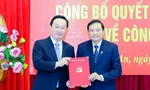 Chuẩn y chức Phó Bí thư Tỉnh ủy Nghệ An với ông Lê Hồng Vinh