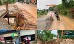 'Bẫy', bụi, lầy lội ở dự án đường trăm tỷ 
