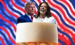 Trò chơi “uống rượu tranh luận” khi hai ứng viên Kamala Harris và Donald Trump tranh luận trực tiếp hồi tháng 9/2024. Ảnh: New York Post.