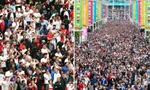 Hơn 40.000 fan chen chúc trên khán đài sân vận động Wembley ở London để xem trận đấu giữa Anh và Đức hôm 29/6. Ảnh: Getty.
