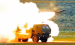 Hệ thống HIMARS khai hoả. Ảnh: Lockheed Martin.
