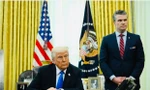 Tổng thống Mỹ Donald Trump và Bộ trưởng Quốc phòng Mỹ Pete Hegseth. Ảnh: Getty Images.