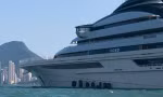 Siêu du thuyền Nord dài gần 142 mét trị giá ít nhất 500 triệu USD có mặt trong vùng biển Hong Kong, Trung Quốc hôm 7/10/2022. Ảnh: CNN.