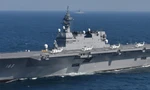 Tàu khu trục trực thăng lớp Izumo của Lực lượng Phòng vệ biển của Nhật Bản. Ảnh: JMSDF.