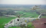 Máy bay trực thăng tấn công Mi-24V của Không quân Ukraine. Ảnh: Airliners.