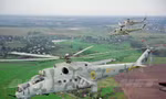 Máy bay trực thăng tấn công Mi-24V của Không quân Ukraine. Ảnh: Airliners.