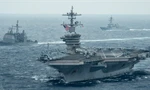Nhóm tàu sân bay Theodore Roosevelt của Mỹ tiến vào Biển Đông hồi tháng 1. Ảnh: US Navy.