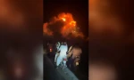 Ảnh cắt từ video được chia sẻ trên mạng xã hội cho thấy khoảnh khắc xảy ra cuộc tấn công ở Bahawalpur, miền đông Pakistan ngày 7/5/2025. Nguồn: X. 