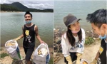 Vợ chồng trẻ dọn rác bảo vệ môi trường 