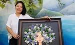 Tranh handmade độc đáo từ quả thông và dương liễu của nữ họa sĩ Đà Nẵng