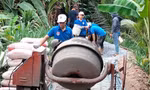 Sức trẻ công an trên công trình tình nguyện mừng sinh nhật Đoàn