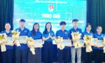 Thủ lĩnh thanh niên Lạng Sơn được tôn vinh có thành tích chương trình "Tháng ba biên giới". Ảnh: Duy Chiến