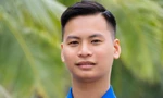 Anh Đào Văn Hưng, Bí thư Đoàn Thanh niên Công ty Than Thống Nhất đạt 100 điểm trong đợt thi trực tuyến tìm hiểu Nghị quyết Đại hội Đoàn toàn quốc lần thứ XII. Ảnh: NVCC