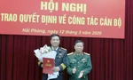 Thiếu tướng Tạ Quang Khải trao quyết định bổ nhiệm tân Viện trưởng Viện Kiểm sát Quân sự Quân chủng Hải quân.