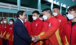 Thủ tướng động viên đoàn thể thao Việt Nam, kiểm tra công tác chuẩn bị SEA Games 31