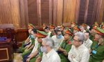 Các bị cáo tại phiên tòa.