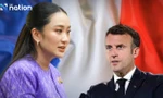 Thủ tướng Thái Lan Paetongtarn Shinawatra và Tổng thống Pháp Emmanuel Macron. (Nguồn: The Nation)