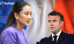 Thủ tướng Thái Lan Paetongtarn Shinawatra và Tổng thống Pháp Emmanuel Macron. (Nguồn: The Nation)