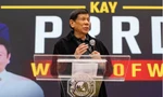 Cựu Tổng thống Philippines Rodrigo Duterte trong một cuộc vận động cử tri trước khi ông bị bắt. (Ảnh: AP)