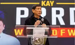 Cựu Tổng thống Philippines Rodrigo Duterte trong một cuộc vận động cử tri trước khi ông bị bắt. (Ảnh: AP)