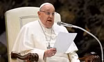 Giáo hoàng Francis khi thuyết giảng ngày 12/2, trước khi phải nhập viện. (Ảnh: Vatican)