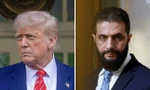 Tổng thống Mỹ Donald Trump và Tổng thống lâm thời Syria Ahmad al-Sharaa. (Ảnh: AP)